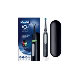 ORAL-B iO3 Magnetic Ηλεκτρική Οδοντόβουρτσα με Αισθητήρα Πίεσης και Θήκη Ταξιδίου Μαύρη