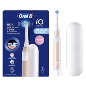 ORAL-B iO 2 Calm Pink, Ηλεκτρική Οδοντόβουρτσα Παστέλ Ροζ & ΔΩΡΟ Θήκη Ταξιδίου -1τεμ