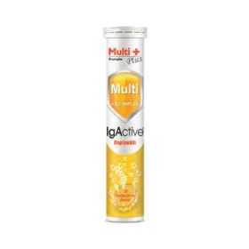 IgActive Igactive® Multi + B Complex Πολυβιταμίνη με Έμφαση στο Σύμπλεγμα B με Γεύση Πορτοκάλι, 20 αναβράζοντα δισκία